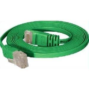 High Quality Patchkabel, flach, U/UTP, ungeschirmt, Cat 6, grün, 2,0 m Superflaches Patchkabel z.B