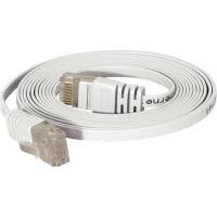 Patchkabel Cat.6 U/UTP, ungeschirmt, flach, weiss, 2.0m superflaches Patchkabel z.B