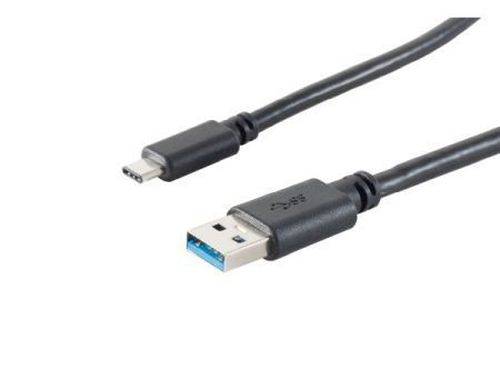 USB 3.1 Gen. 1 Kabel, USB St. A/ USB St. C. schwarz, 1,8 m