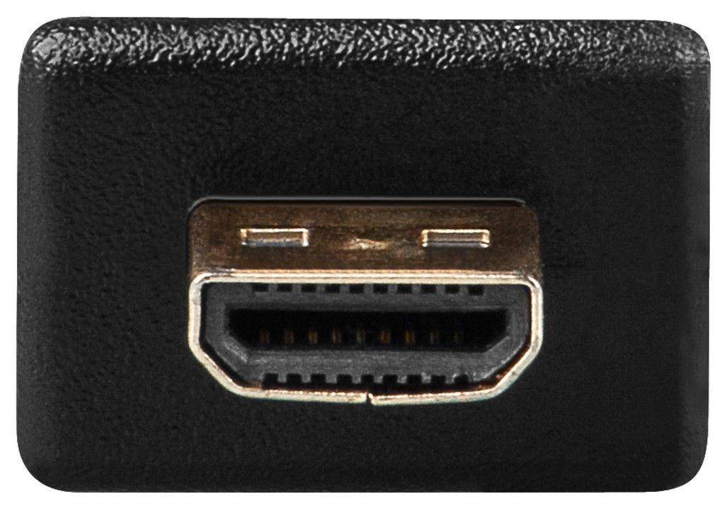Adapter, HDMI A Buchse - Micro HDMI D Stecker, schwarz
