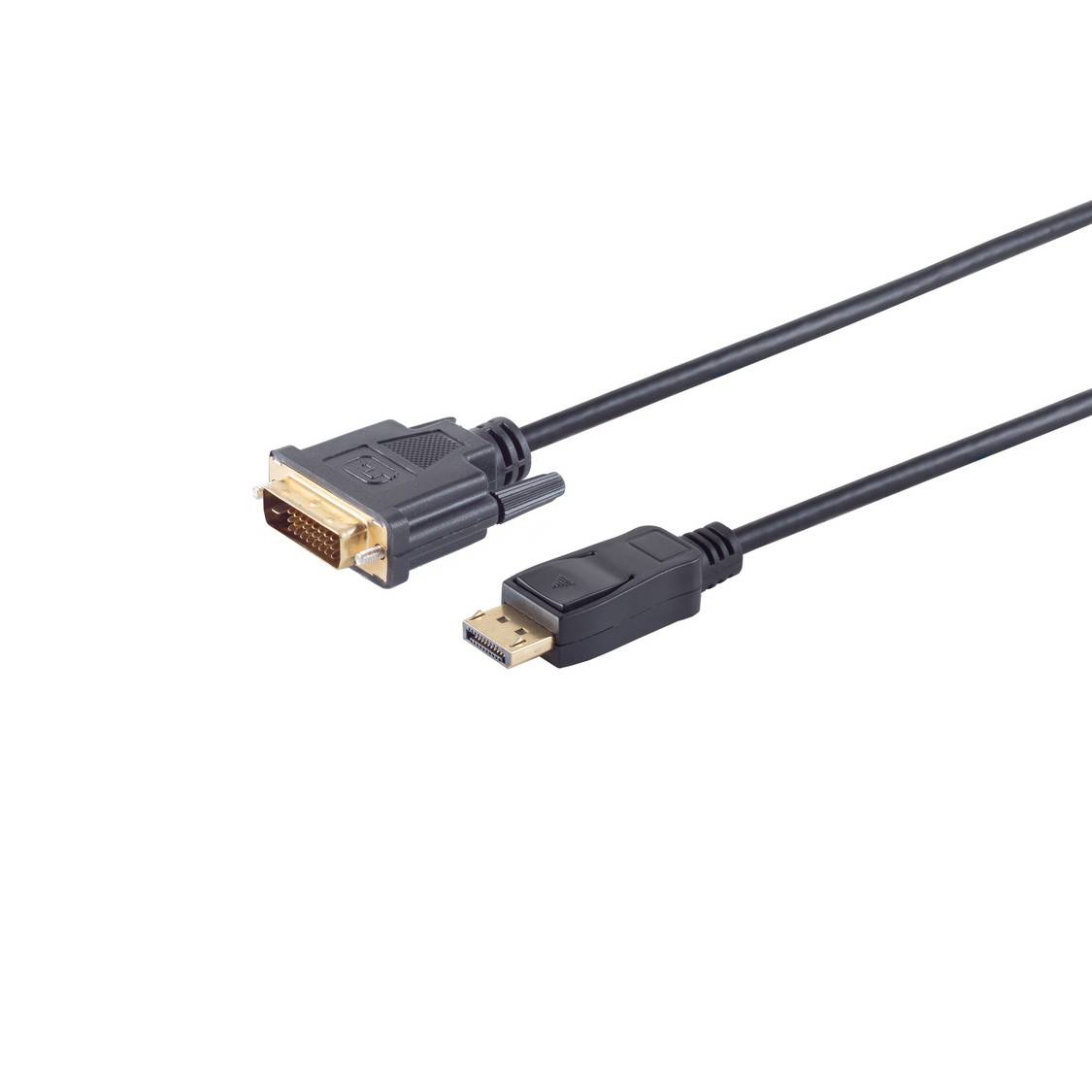 Displayport Stecker 20p / DVI 24+1 Stecker 10m