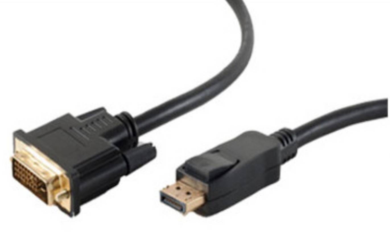 shiverpeaks BS77492-1, 2 m, Displayport, DVI 24+1, Männlich, Männlich, Gold