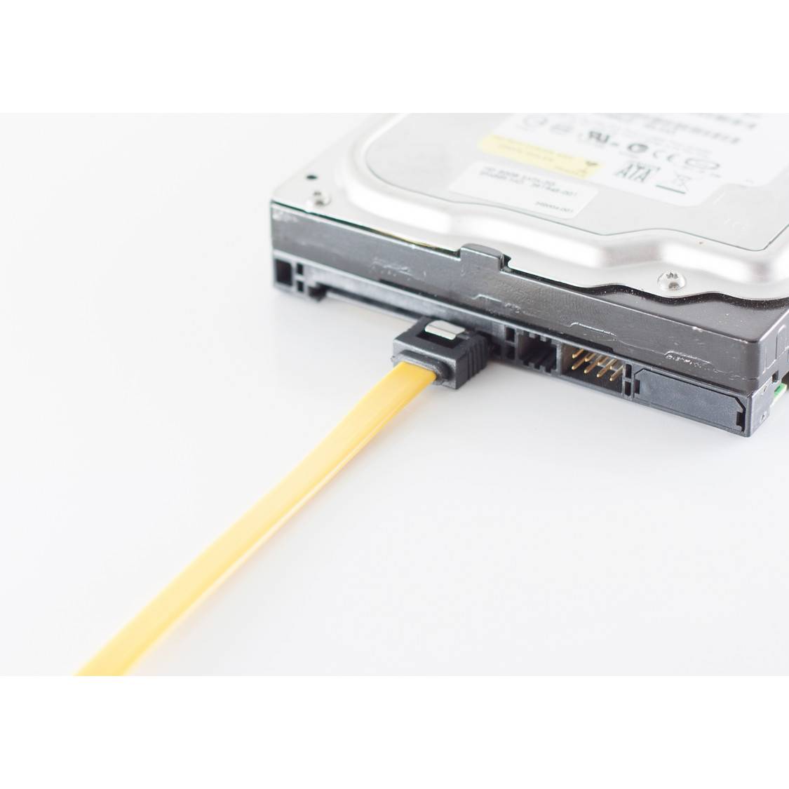 SATA Anschlusskabel SET 5, 6 Gb/s, gelb, 0,5m