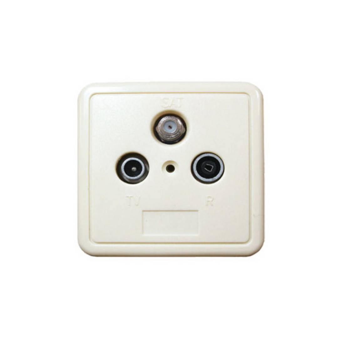 Antennendose, BK+SAT, Stich., Rück.1dB, 3-Fach Set