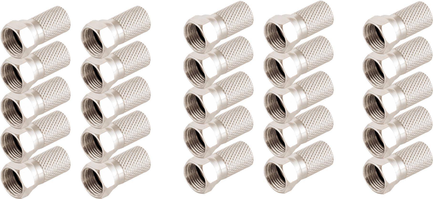 S/CONN maximum connectivity F-Stecker 7,5---mit großer Mutter (85010-R-SET25)