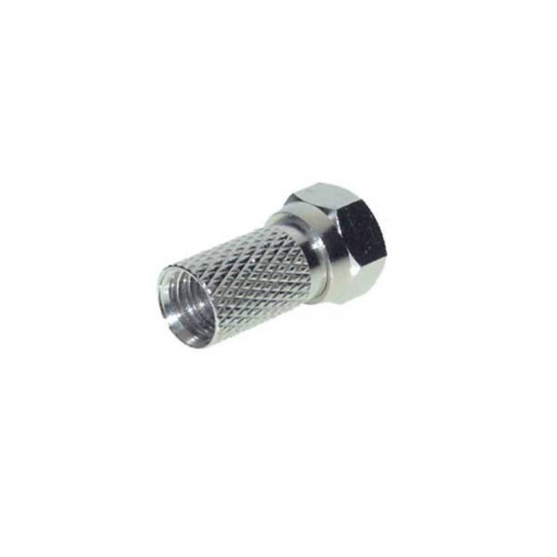 F-Stecker; 7,2; Dichtungsring---mit großer Mutter