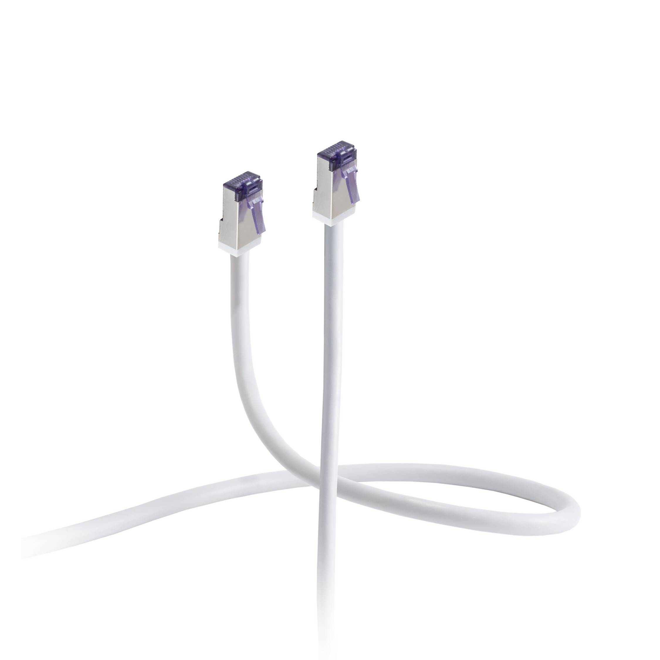 Flexline®-Patchkabel cat. 6A S/FTP, kurze Bauform, PIMF, grau, 20m