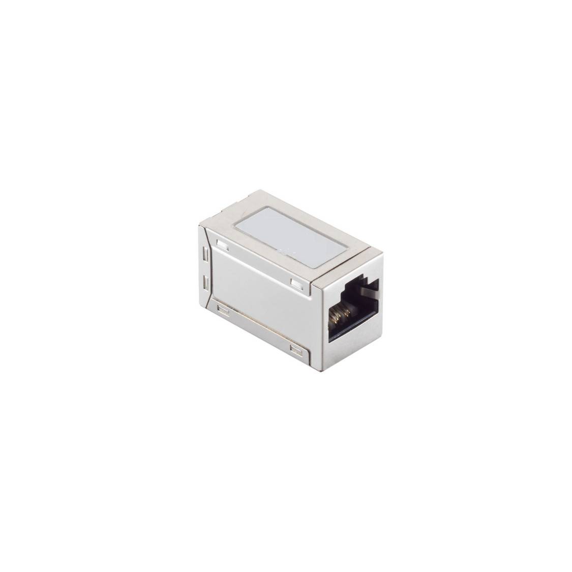 RJ45 Patchkabel-Verbinder - Cat. 6A, Doppelbuchse, STP, Kleine Bauform