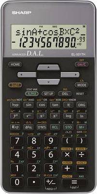 Sharp Schulrechner EL-531TH Grau Display (Stellen): 10 batteriebetrieben (B x H x T) 80 x 15 x 161 mm (82-EL531TH-GY)