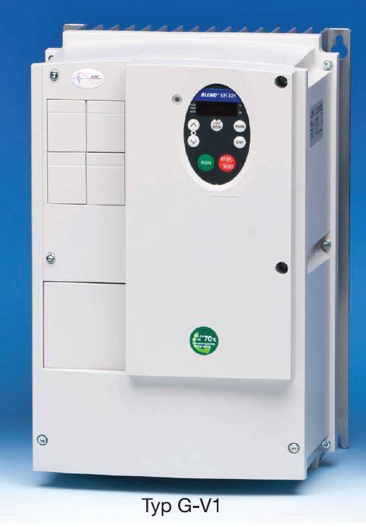 Blemo Frequenzumrichter - HVAC-LINE ER321-37.0/4G - Leistung: 37,0 kW | Nennstrom: 79,0 A | IP 54/55 | Eingangsspannung 3~380..480V - 50/60Hz