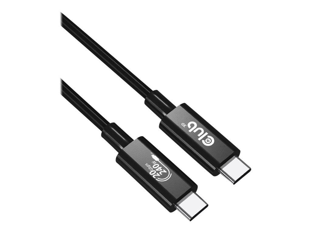 Club 3D USB-Kabel - 24 pin USB-C (M) zu 24 pin USB-C (M) - USB4 Gen2x2 - 48 V -
