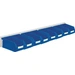 Sichtlagerkastenset H100xB920xT180mm Stahlblech/Polyethylen Ku.blau 8xGr.7 Sichtlagerkastenset H100xB920xT180mm Stahlblech/Polyethylen Ku.blau 8xGr.7