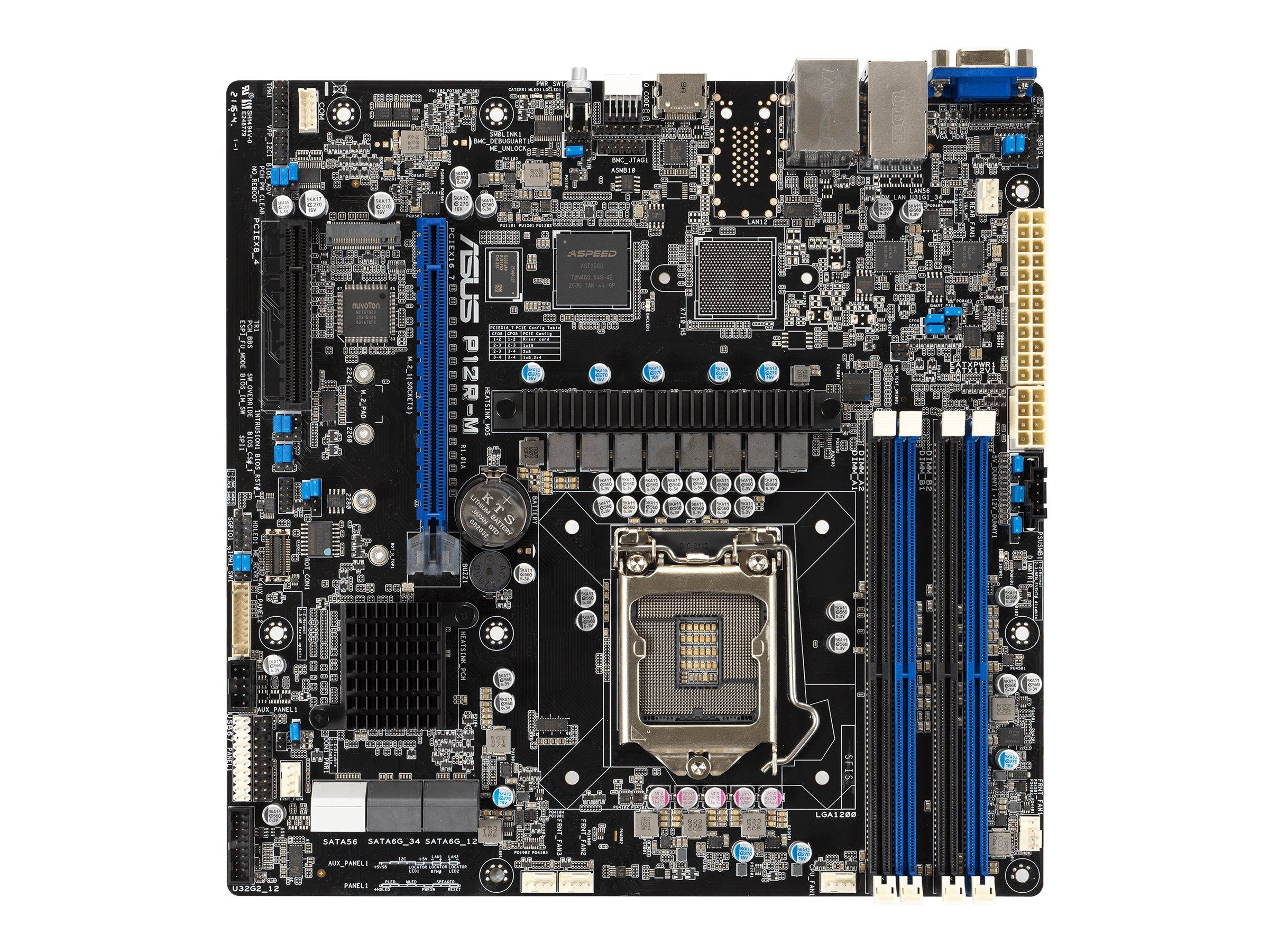ASUS P12R-M - Motherboard - micro ATX - LGA1200-Sockel - C252 Chipsatz - USB 3.2