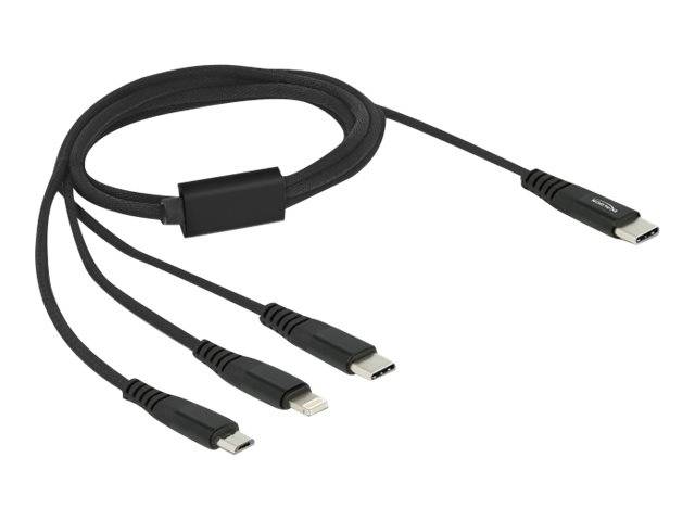 Delock - Kabel nur zum Laden - 24 pin USB-C zu Micro-USB Typ B, Lightning, 24 pin USB-C