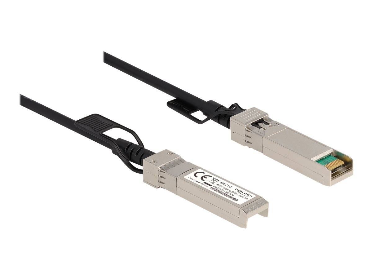 Delock Direktanschlusskabel - SFP+ (M) zu SFP+ (M) - 3 m - 5 mm - twinaxial - SF