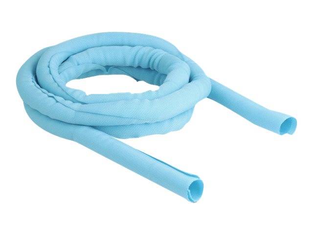 Delock Kabelschlauch - 2 m - Blau - Woven Sleeve self-closing heat-resistant 2 m
