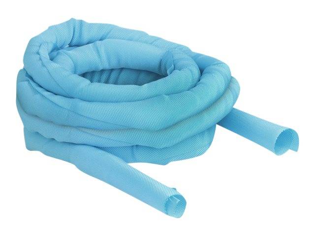 Delock Kabelschlauch - 5 m - Blau - Woven Sleeve self-closing heat-resistant 5 m