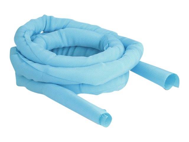 Delock Kabelschlauch - 2 m - Blau - Woven Sleeve self-closing heat-resistant 2 m
