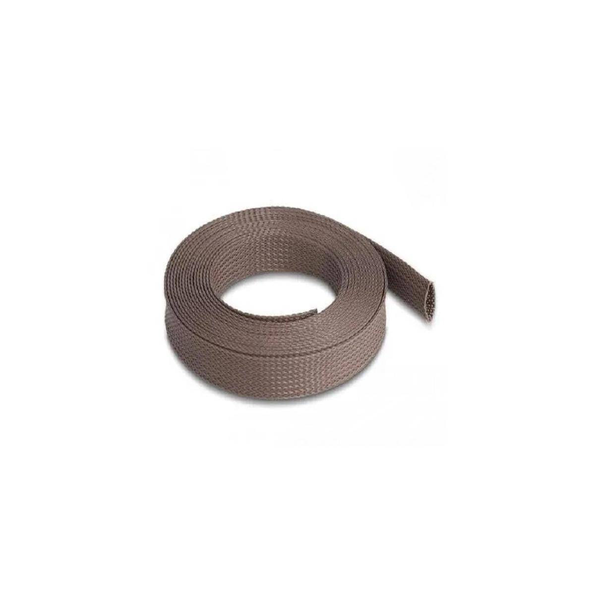 Geflechtschlauch nagerfest dehnbar 5 m x 19 mm braun