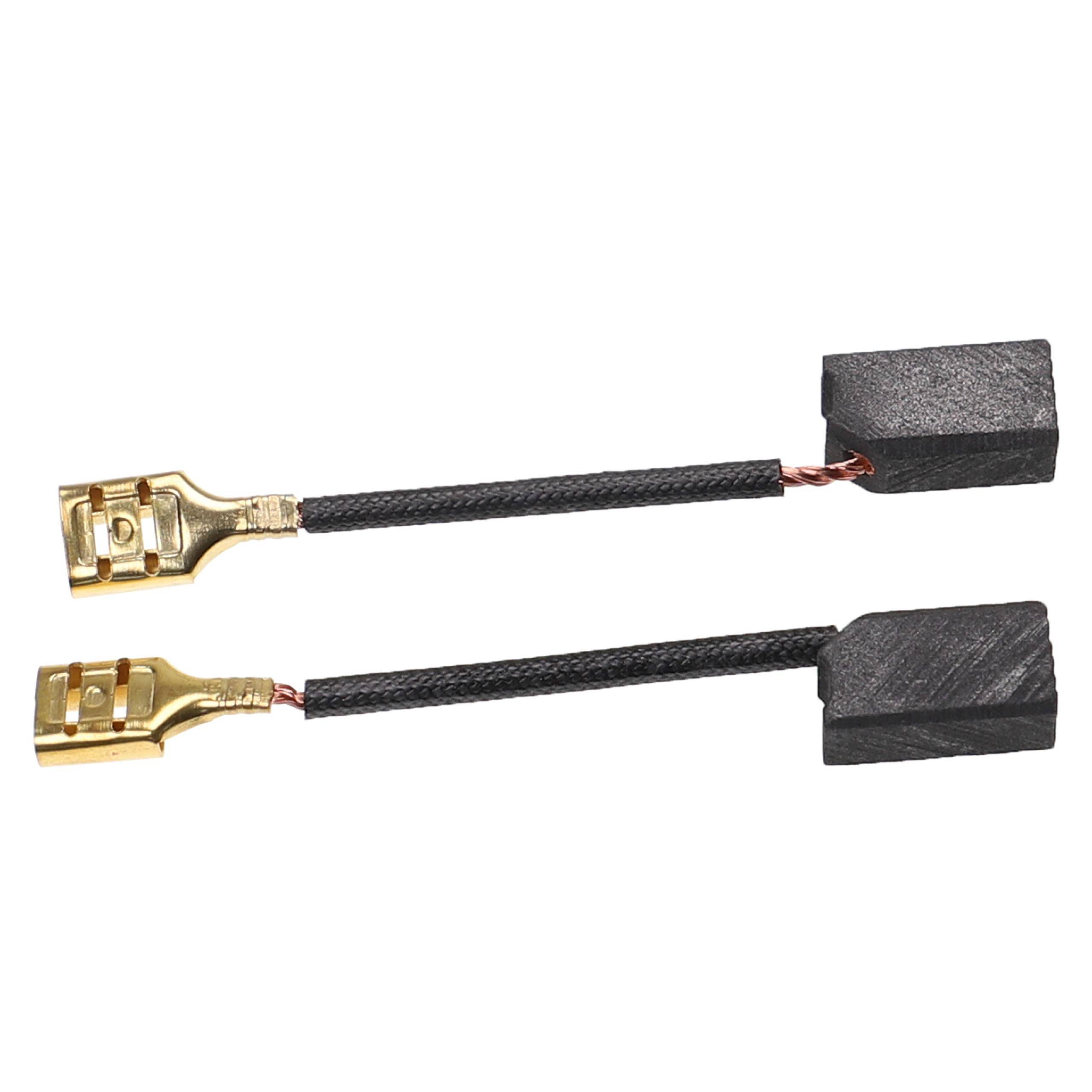vhbw 2x Kohlebürste 6 x 8 x 14 mm kompatibel mit Fein MSF 742, MSF 642 Elektrowerkzeug, Winkelschleifer