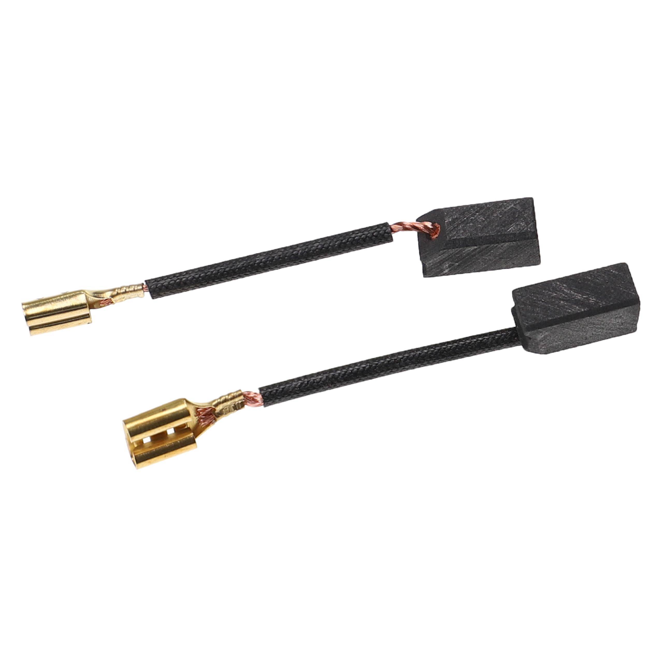 vhbw 2x Kohlebürste 6 x 8 x 14 mm kompatibel mit Fein MSF 742, MSF 642 Elektrowerkzeug, Winkelschleifer