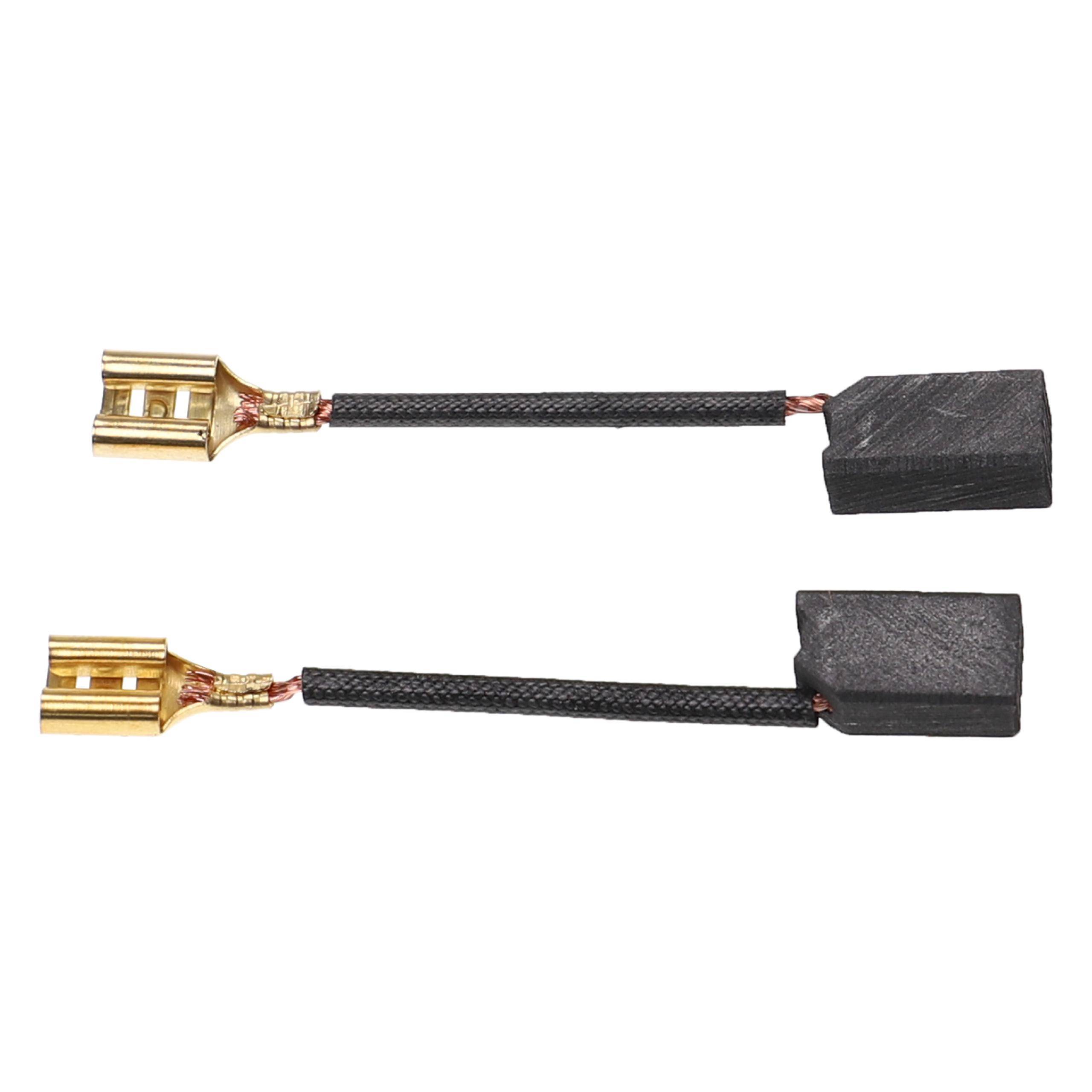 vhbw 2x Kohlebürste 6 x 8 x 14 mm kompatibel mit Fein MSF 742, MSF 642 Elektrowerkzeug, Winkelschleifer