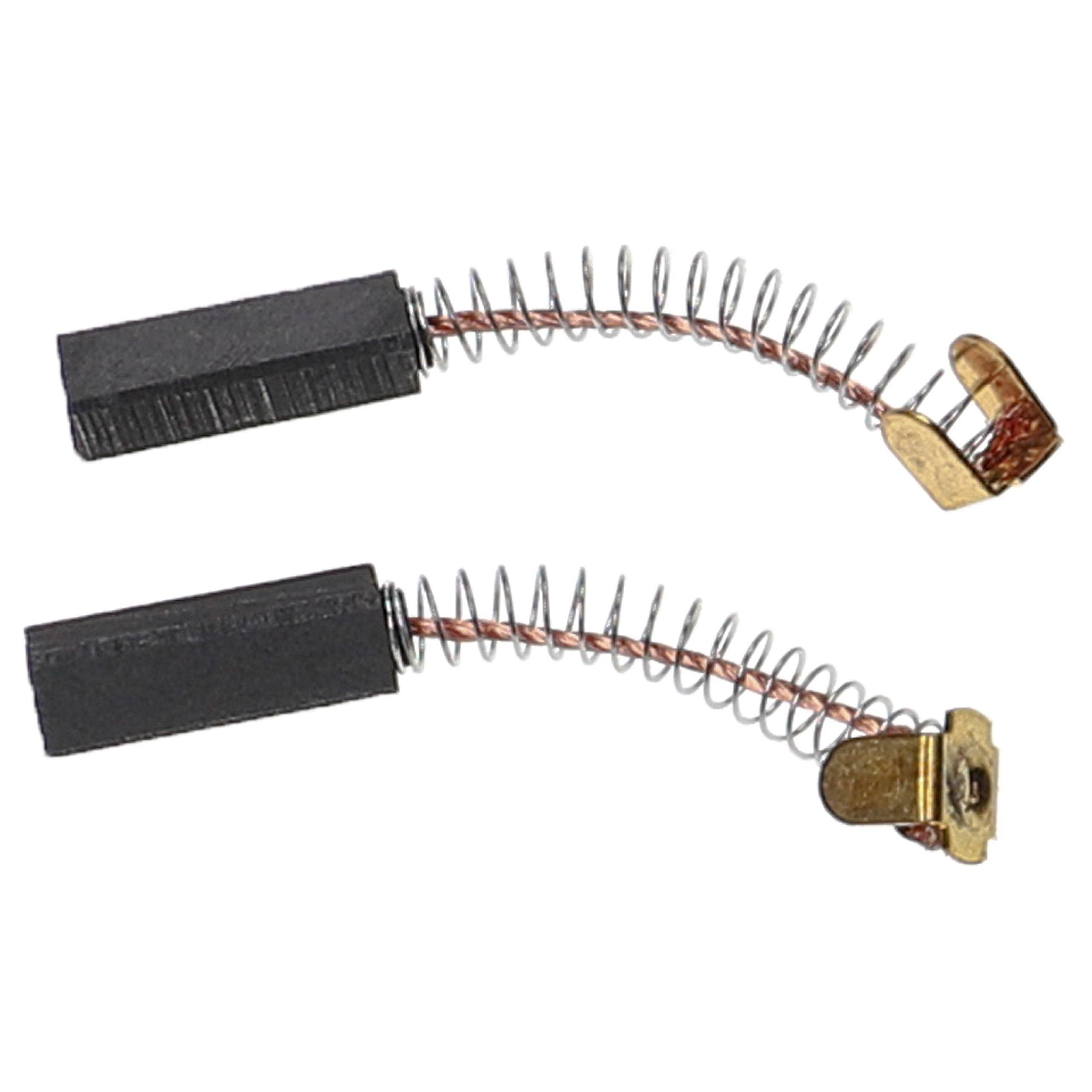 vhbw 2x Kohlebürste 4 x 5 x 16 mm kompatibel mit Pfaff 809, 808, 807, 93, 297, 92, 296, 91, 295, 90, 294, 285, 284 Nähmaschine + Feder