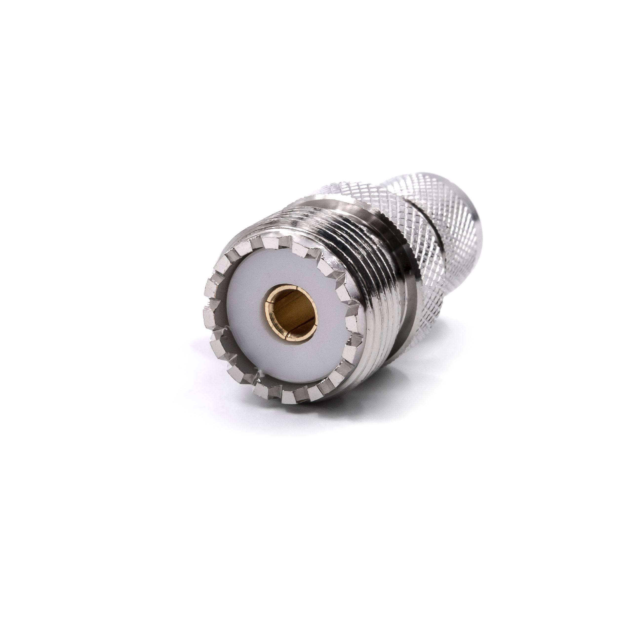 vhbw PL259 Antennenadapter kompatibel mit Motorola SM120, GM300, GM338, SM50 Walkie-Talkie, Handheld - Koaxial Antenne Adapter