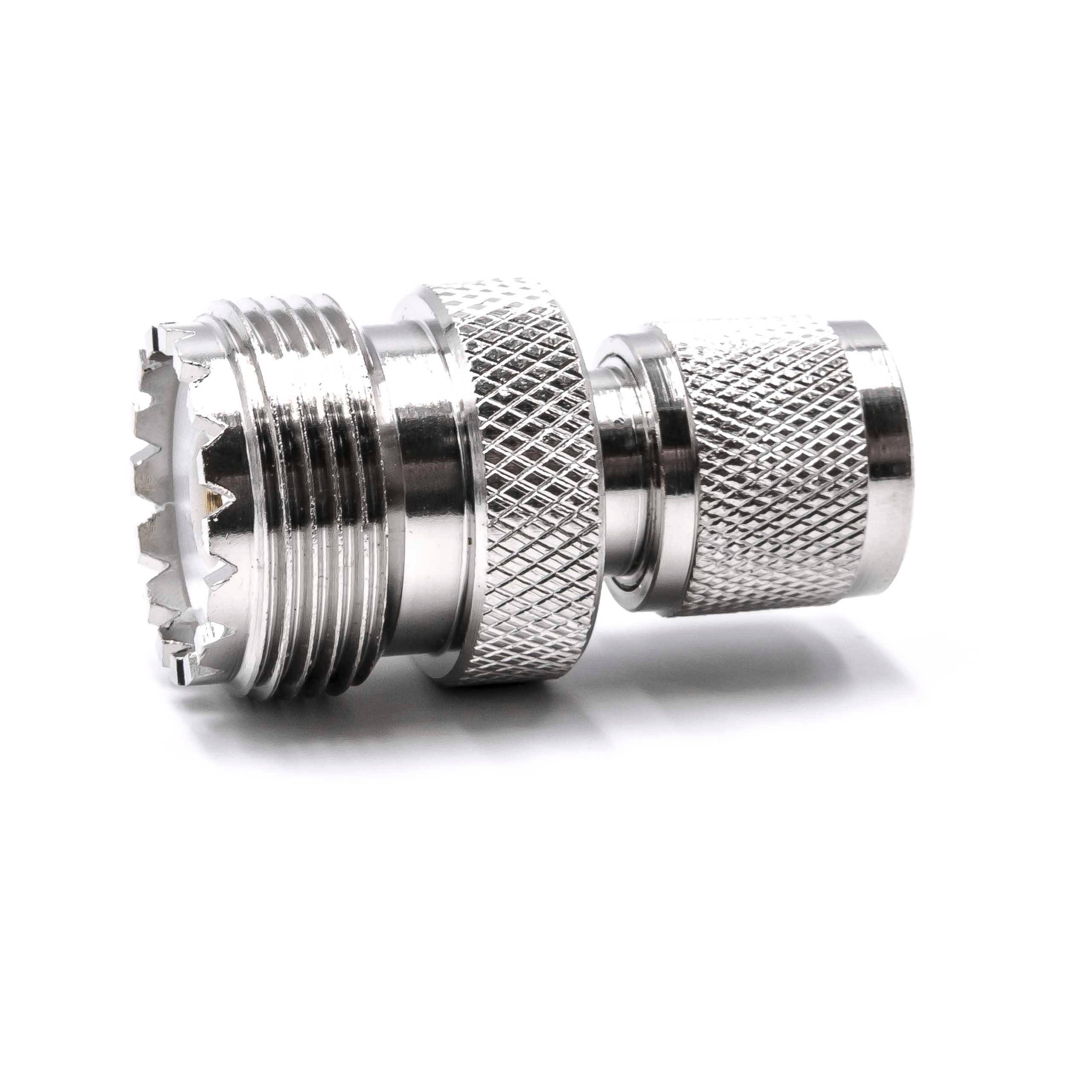 vhbw PL259 Antennenadapter kompatibel mit Motorola GM300, GM338, SM120, SM50 Walkie-Talkie, Handheld - Koaxial Antenne Adapter