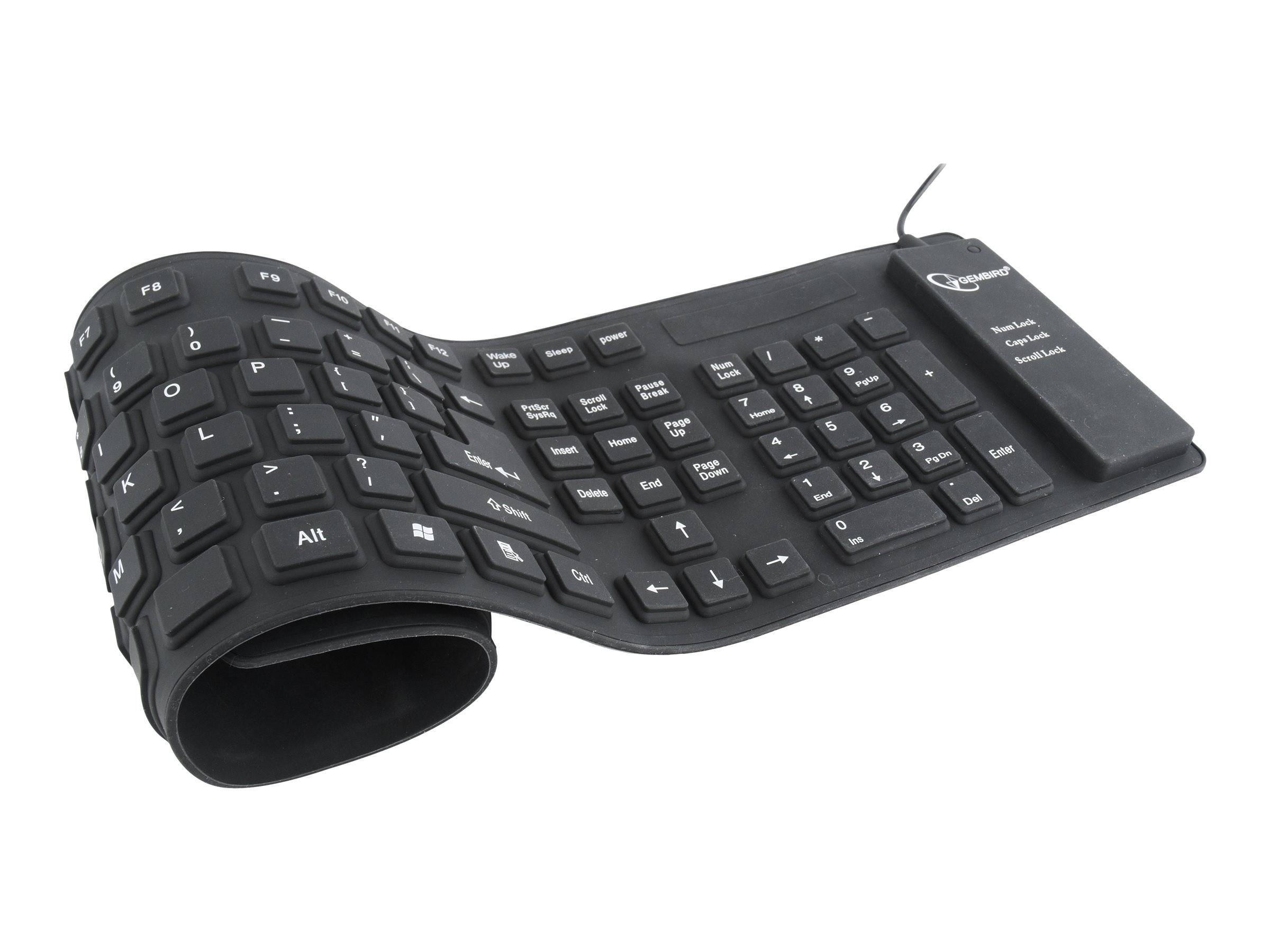 Gembird KB-109F-B - Tastatur - PS/2, USB - USA