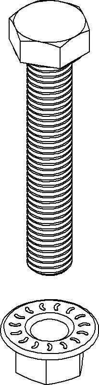 Niedax Sechskantschraube SKM 10X90 F