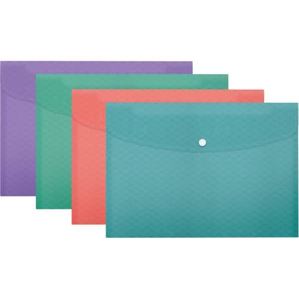 Sammeltasche Colour'Breeze A4 PP 4 Stück sortiert