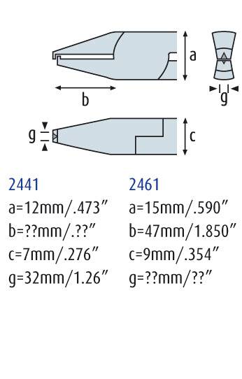 Abisolierzange 170mm mit Einstellschraube