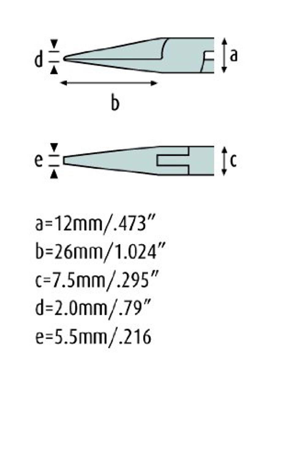 Flachzange 140mm ohne Verzahnung