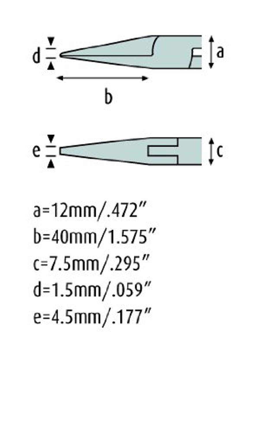 Flachzange 155mm mit Verzahnung