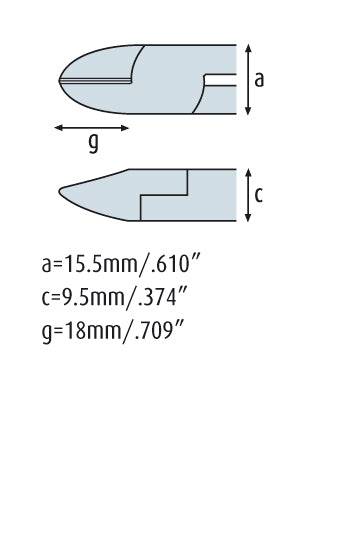 Hartmetall-Kraftseitenschneider 160mm mit Wate
