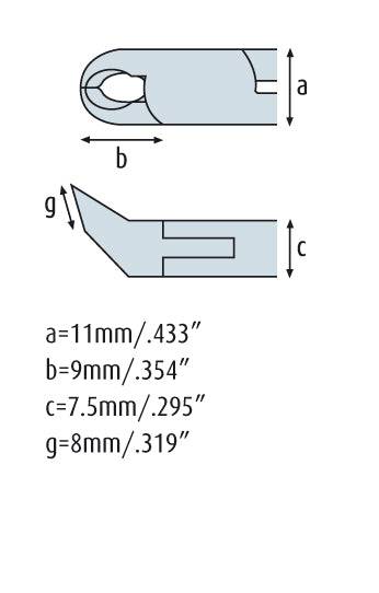 Schrägschneider 125mm feine Schneid-Wate
