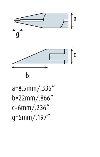 Spitzenschneider 130mm feine Wate