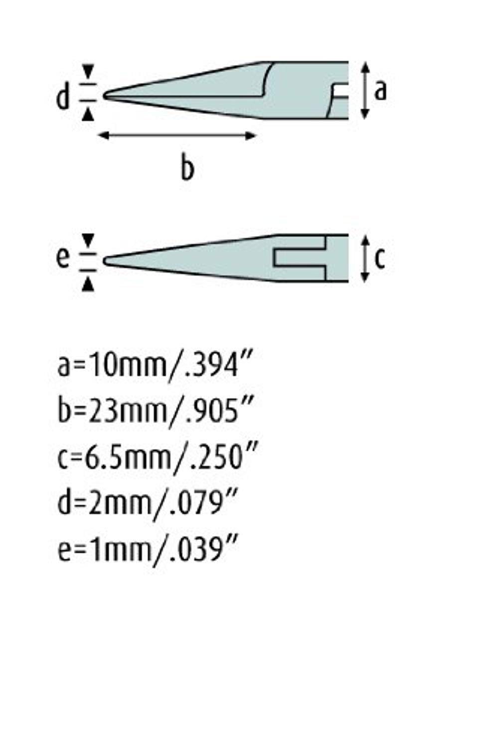 Spitzzange 120mm gerade ohne Verzahnung rostfrei