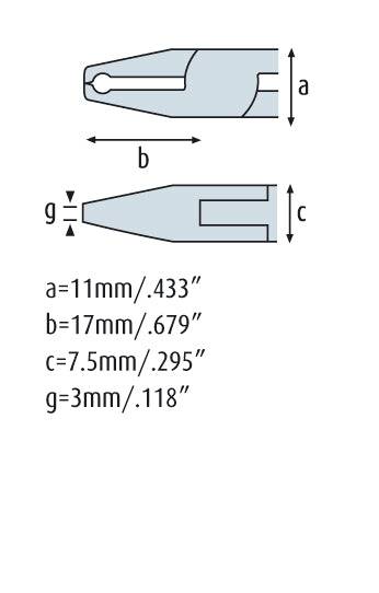 Vornschneider 140mm kurze Schneide feine Wate