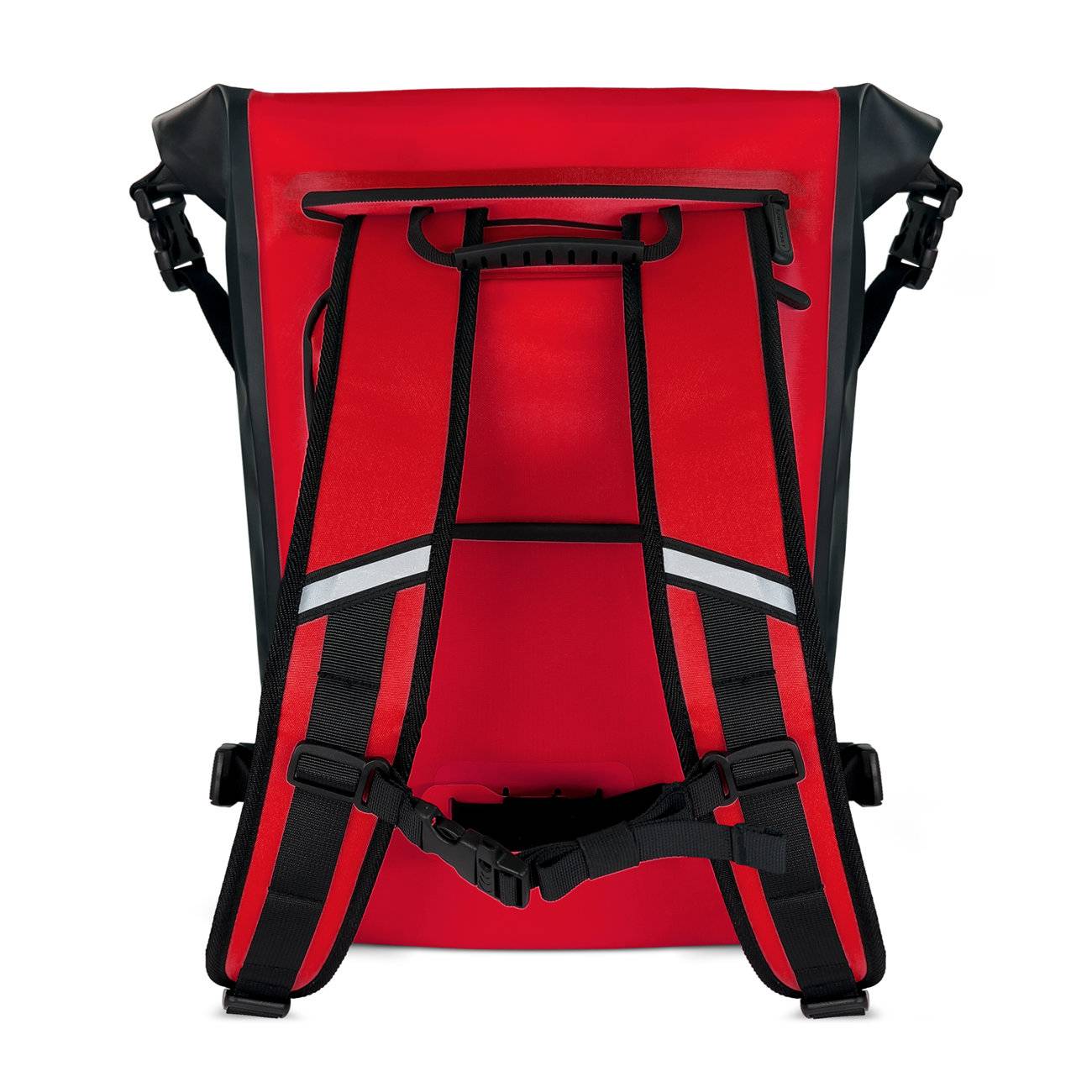 Wozinsky wasserdichter Fahrradrucksack mit Rahmen Fahrradtasche 2in1 23L Rot