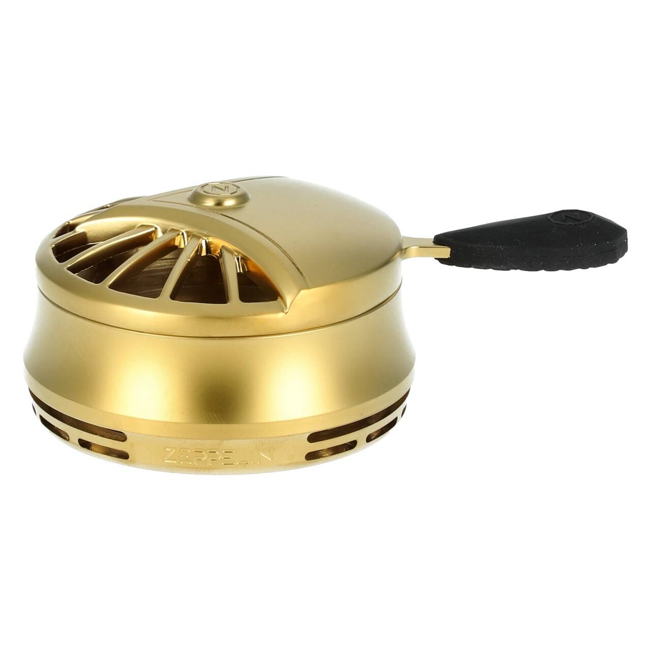 Zidclouds Zeppelin HMD Kopfaufsatz Smoke Box Aufsatz für Tabakköpfe Kaminaufsatz mit Schutzdeckel Gold