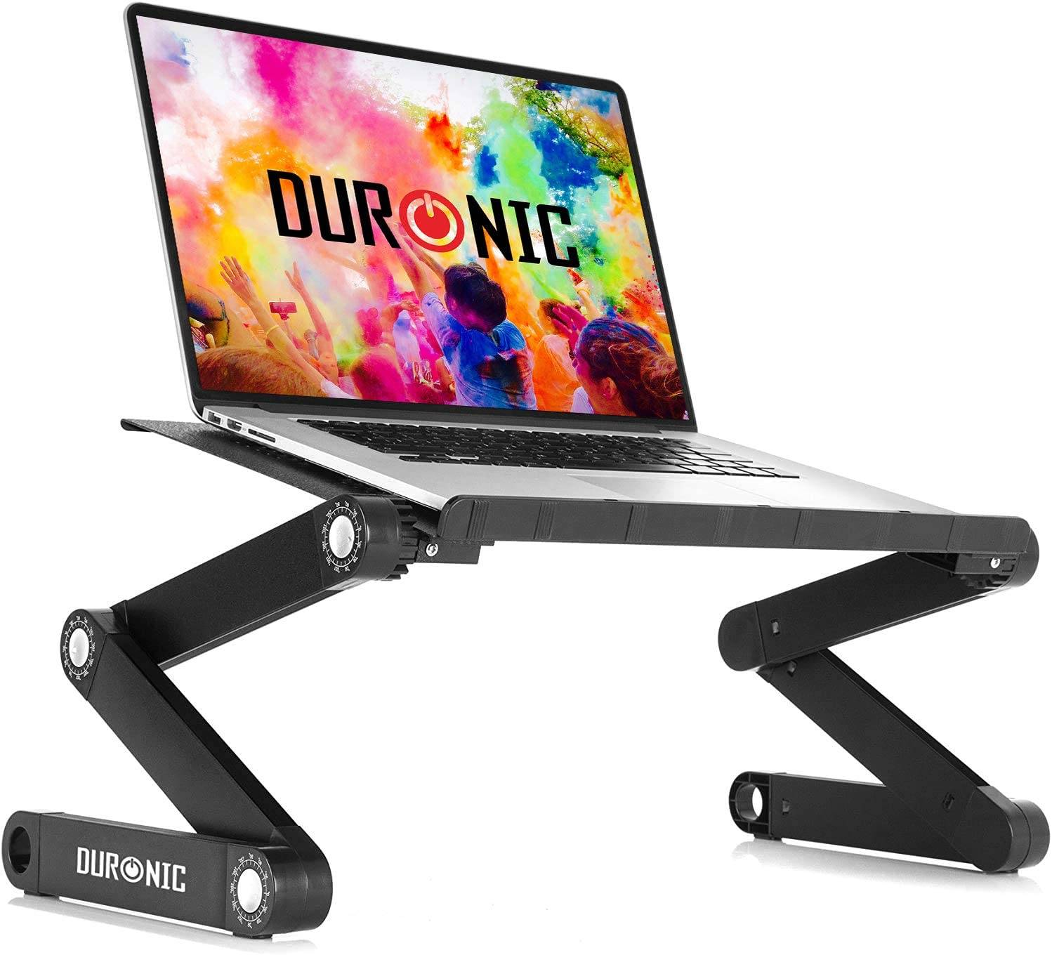 Duronic DML121 Laptopständer - Klappbarer Laptoptisch 39 x 27cm - Laptophalter für die Couch - Schreibtischaufsatz