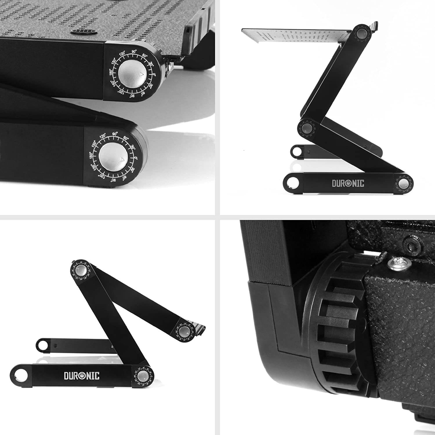 Duronic DML121 Laptopständer - Klappbarer Laptoptisch 39 x 27cm - Laptophalter für die Couch - Schreibtischaufsatz