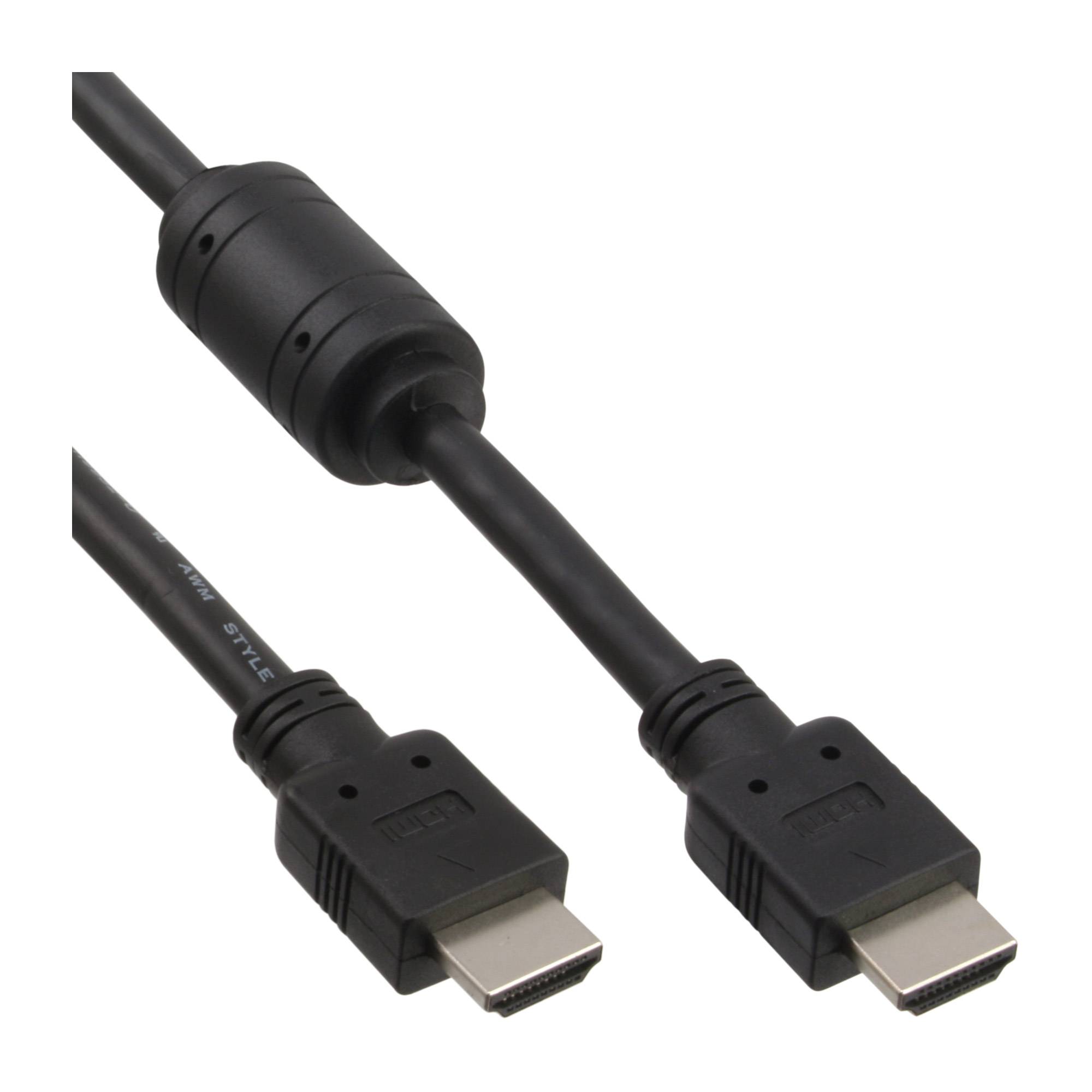 INLINE - HDMI Kabel - HDMI-High Speed - ST / ST - schwarz - mit Ferrit - 1,8m