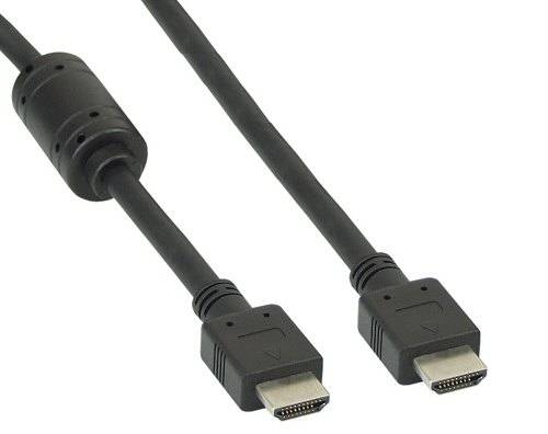INLINE - HDMI Kabel - HDMI-High Speed - ST / ST - schwarz - mit Ferrit - 5m