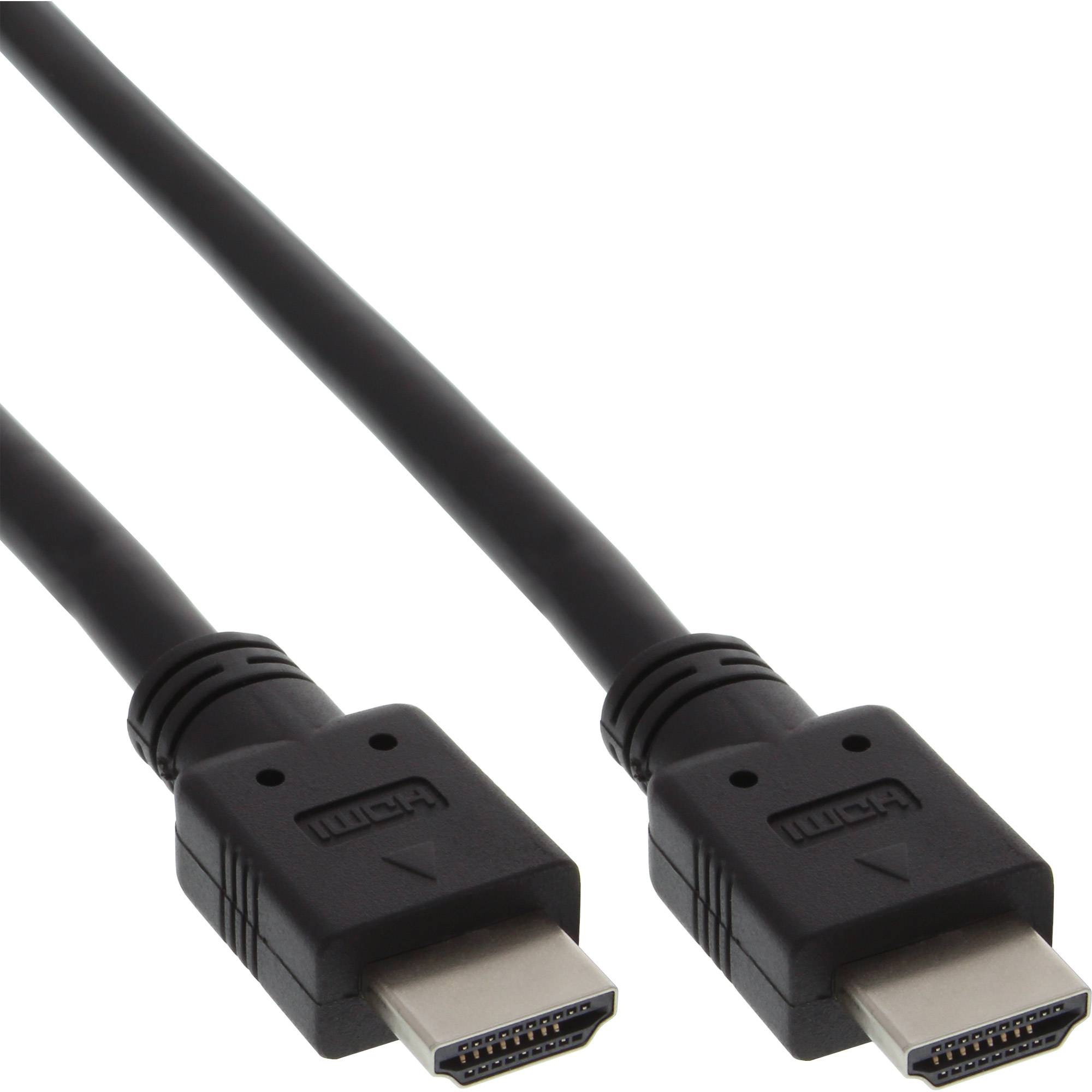 INLINE - HDMI Kabel - HDMI-High Speed - Stecker / Stecker - schwarz - 3m