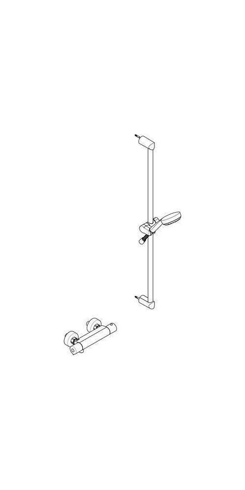 Kludi Therm-Brausearmatur LOGO SHOWER D DN 15 900mm chr