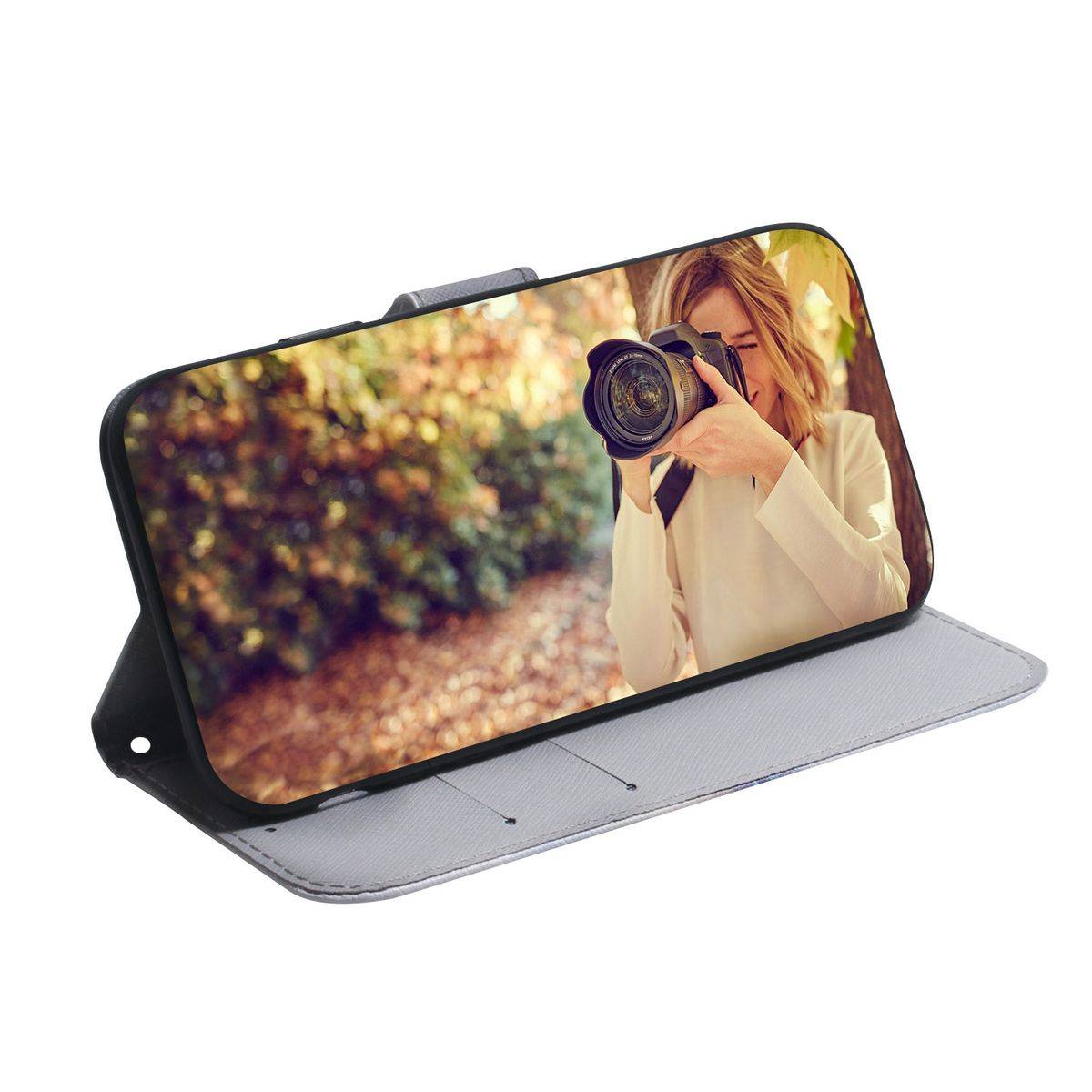 Für Wiko Y82 Kunstleder Handy Tasche Book Motiv 3 Schutz Hülle Case Cover Etui Neu