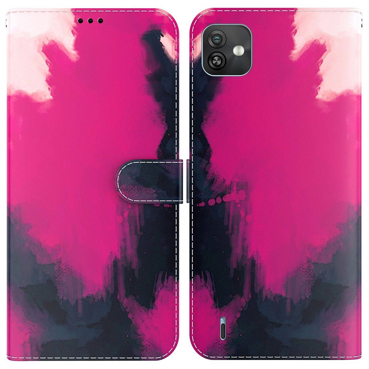 Für Wiko Y82 Kunstleder Handy Tasche Book Motiv 7 Schutz Hülle Case Cover Etui Neu